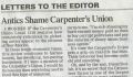 Antics Shame Carpenter's Union